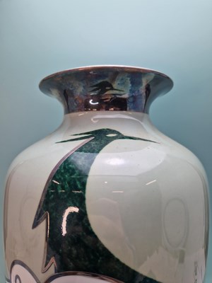 Lot 260 - A 1950's Hutschenreuther silver overlay vase...