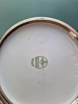 Lot 260 - A 1950's Hutschenreuther silver overlay vase...
