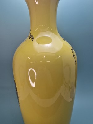 Lot 262 - A Rosenthal silver overlay yellow ground vase...