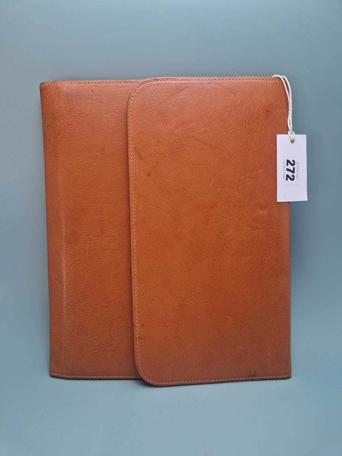 Lot 272 - A Schedoni leather writing folder.   32.5 x...