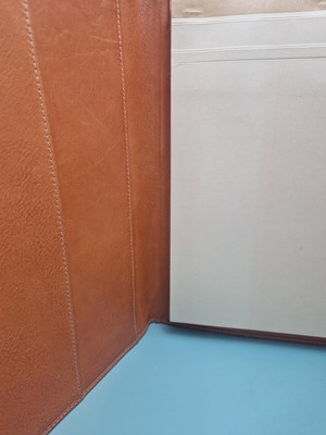 Lot 272 - A Schedoni leather writing folder.   32.5 x...