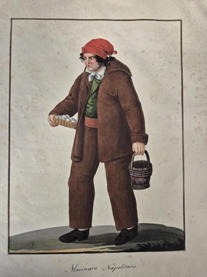 Lot 295 - Eight early 19th century Neapolitan costume...