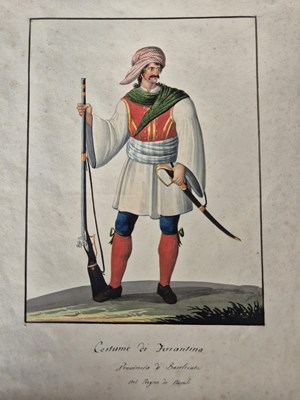 Lot 295 - Eight early 19th century Neapolitan costume...