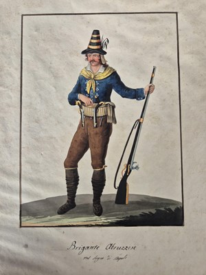 Lot 295 - Eight early 19th century Neapolitan costume...