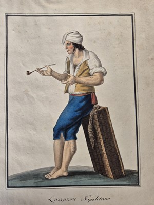 Lot 295 - Eight early 19th century Neapolitan costume...