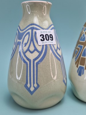 Lot 309 - Two Austrian Secession style similarly shaped...