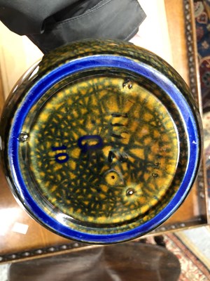 Lot 311 - A pair of Art Nouveau baluster vases painted...