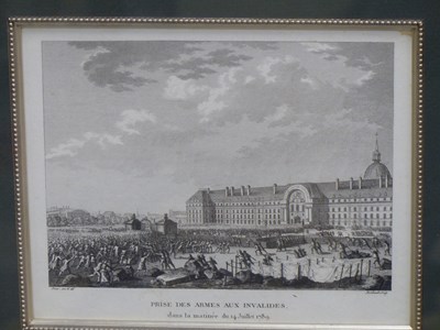 Lot 321 - Six frames of French 1789 revolutionary...