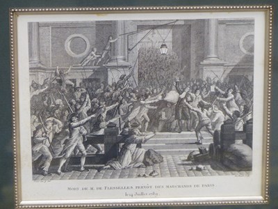 Lot 321 - Six frames of French 1789 revolutionary...