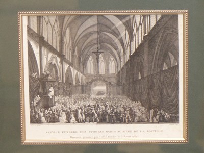 Lot 321 - Six frames of French 1789 revolutionary...