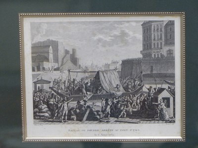 Lot 321 - Six frames of French 1789 revolutionary...