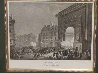 Lot 321 - Six frames of French 1789 revolutionary...