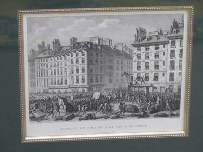 Lot 321 - Six frames of French 1789 revolutionary...
