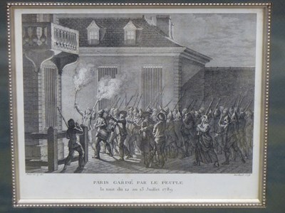 Lot 321 - Six frames of French 1789 revolutionary...