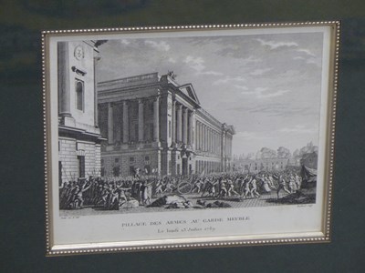 Lot 321 - Six frames of French 1789 revolutionary...