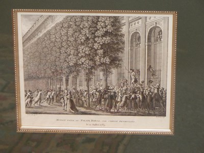 Lot 321 - Six frames of French 1789 revolutionary...