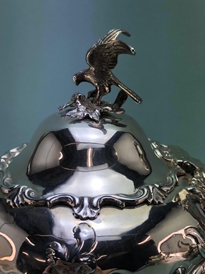 Lot 326 - A Victorian silver three piece tea set by...