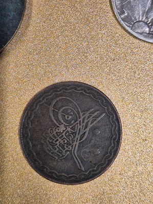 Lot 339 - A 1934 American half dollar pendant, a 1988...