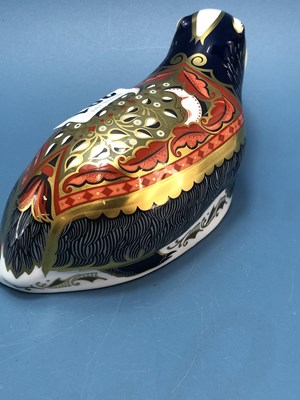 Lot 391 - A Royal Crown Derby paperweight figure of a...