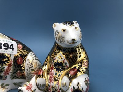 Lot 394 - A Royal Crown Derby Old Imari Honey Bear...