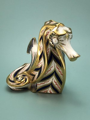 Lot 410 - A Royal Crown Derby paperweight figure of a...