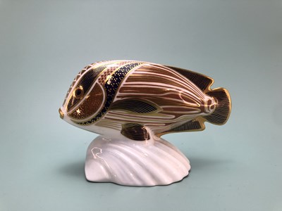 Lot 413 - A 1989 Royal Crown Derby 'Angel Fish', another...