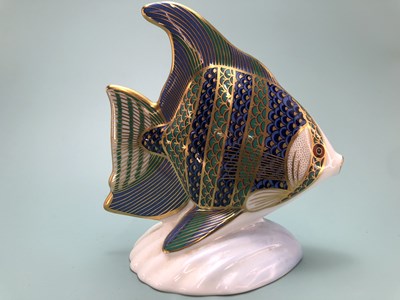 Lot 413 - A 1989 Royal Crown Derby 'Angel Fish', another...