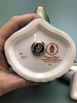 Lot 413 - A 1989 Royal Crown Derby 'Angel Fish', another...