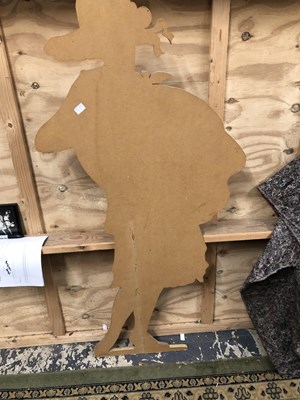 Lot 529 - A painted dummy board of a 1920's lady looking...