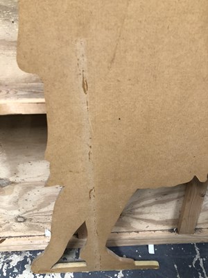 Lot 529 - A painted dummy board of a 1920's lady looking...