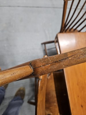 Lot 475 - A set of eight American stick-back chairs,...