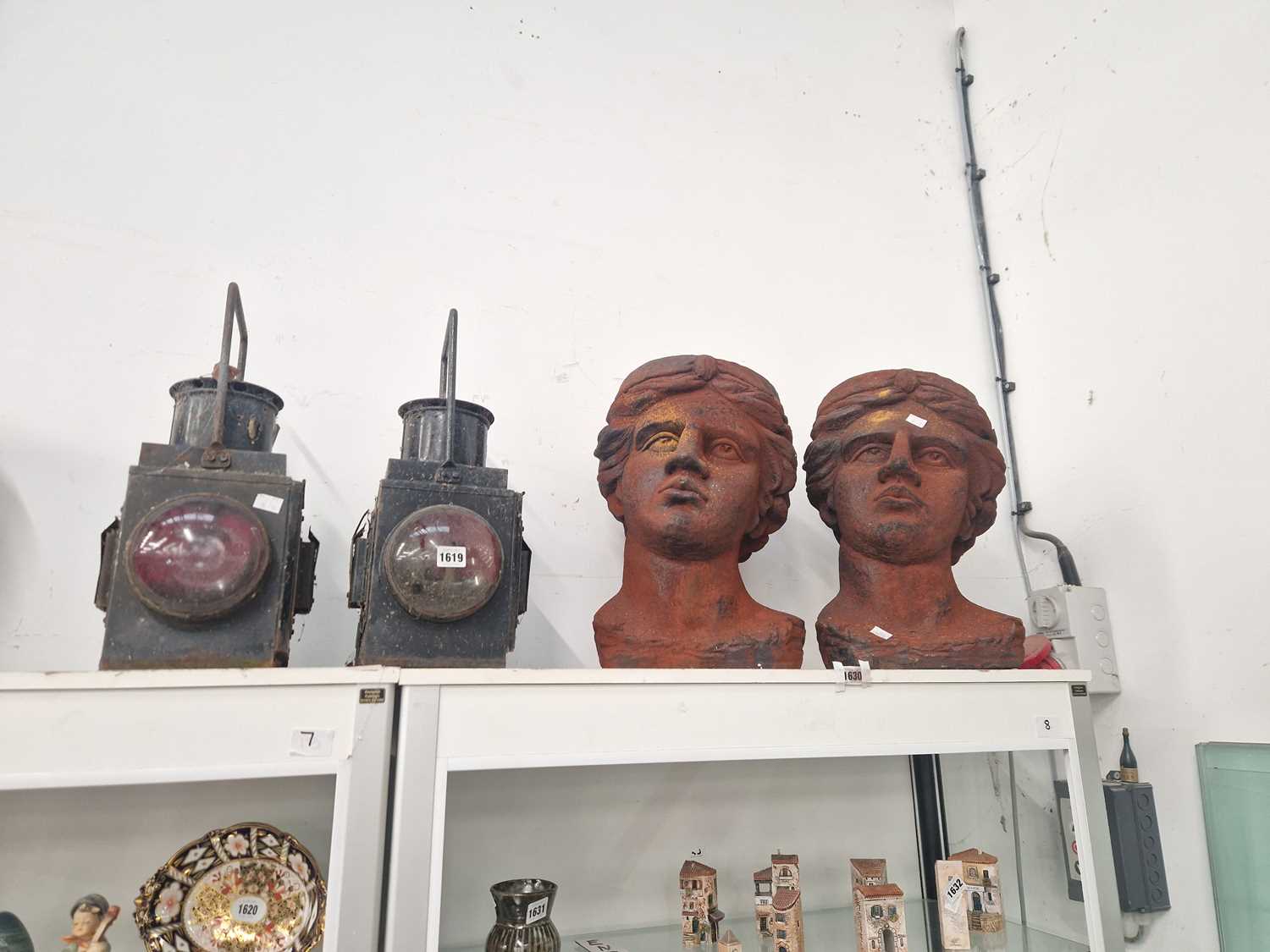 Lot 1619 - A pair of British Rail lanterns