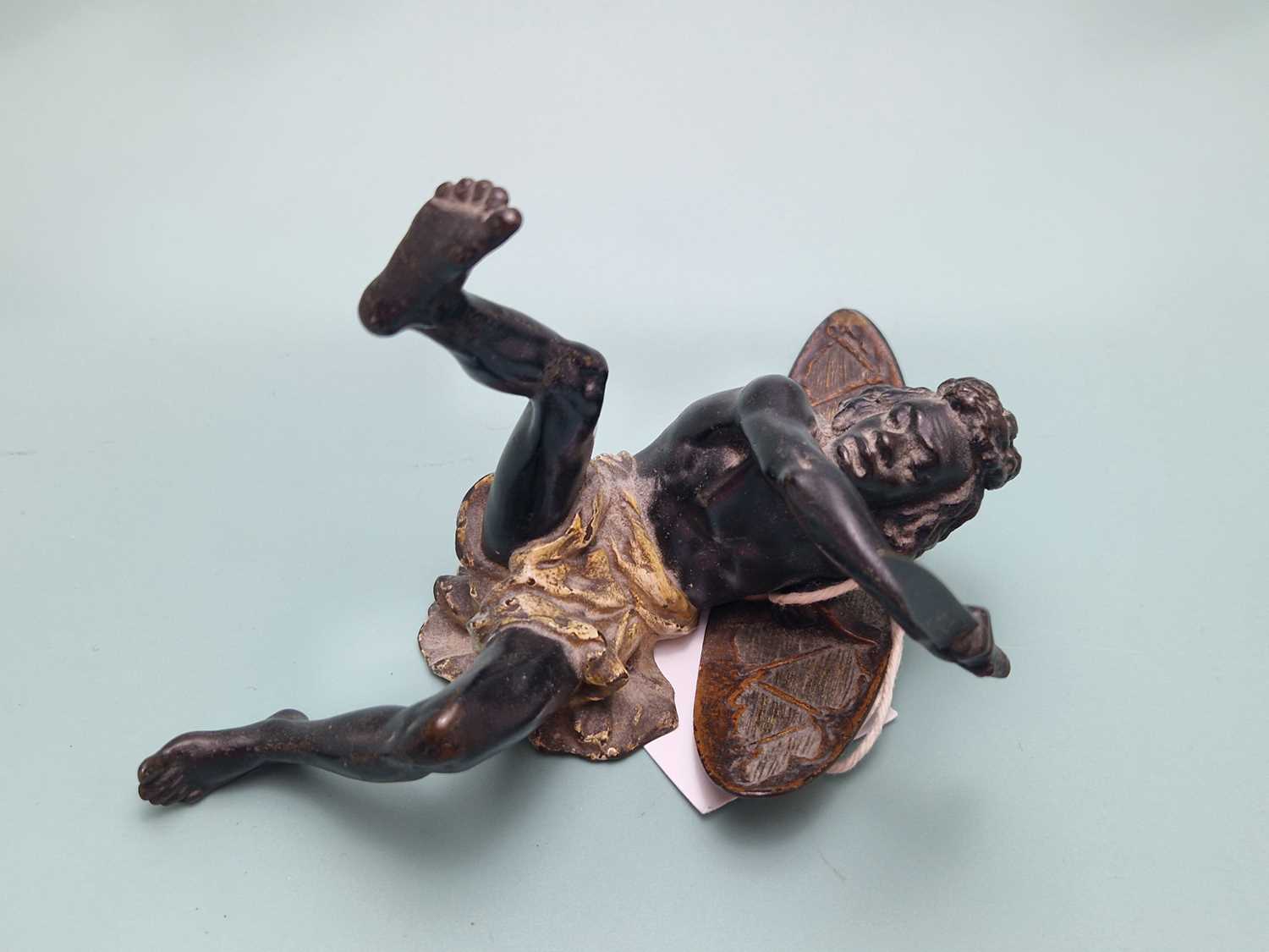 Lot 486 - A Bergman cold painted bronze figure of an...