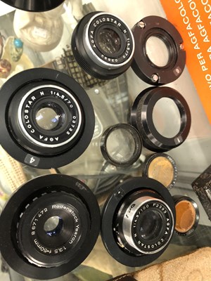 Lot 1698 - A collection of camera and other lenses