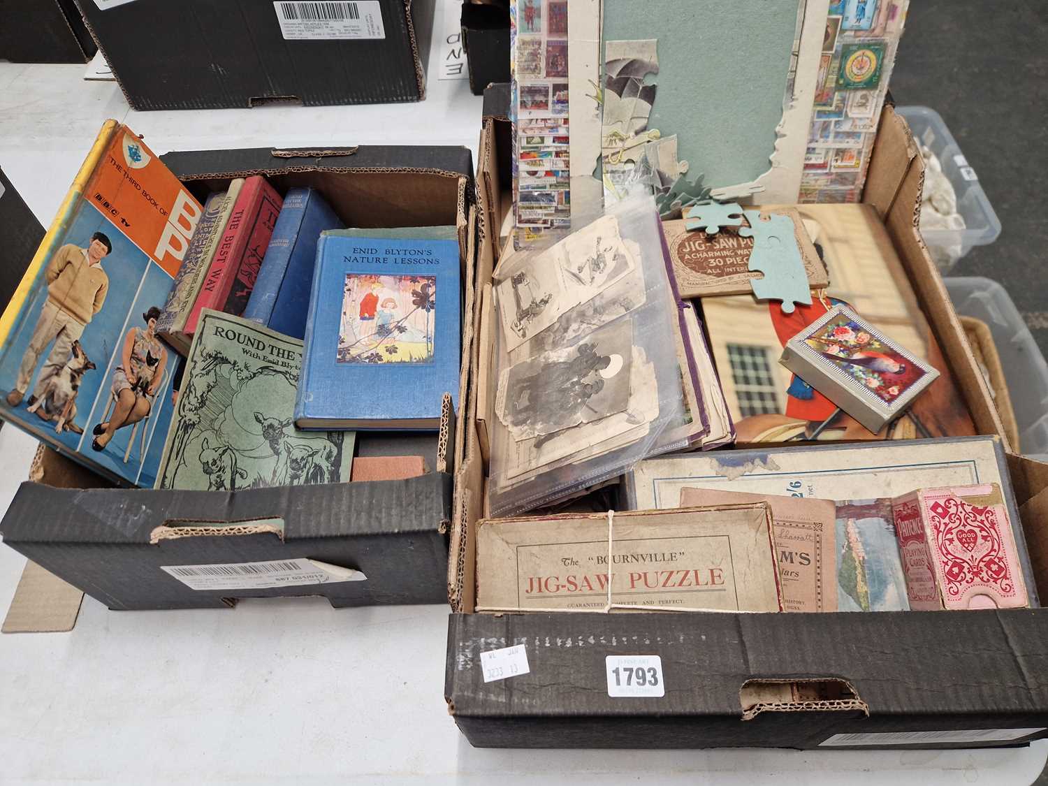 Lot 1793 - Children's books, jigsaw puzzles, photographs,...