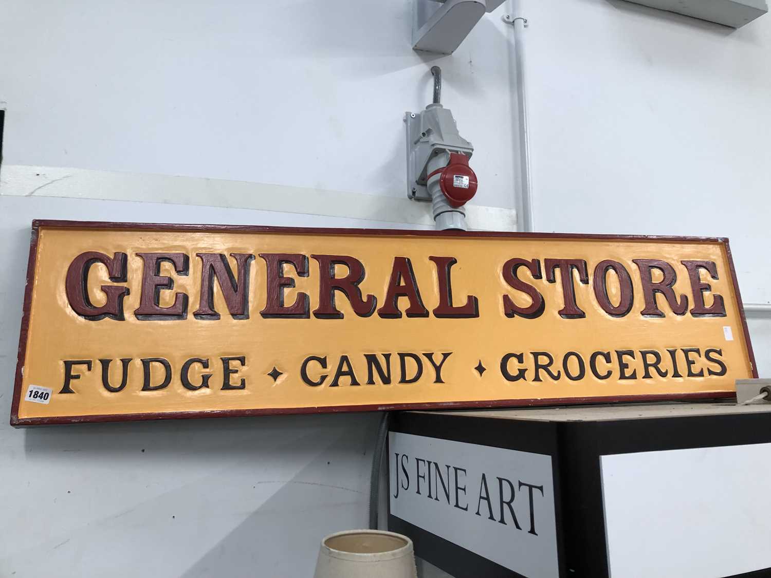 Lot 1840 - A yellow ground sign for a General Store...