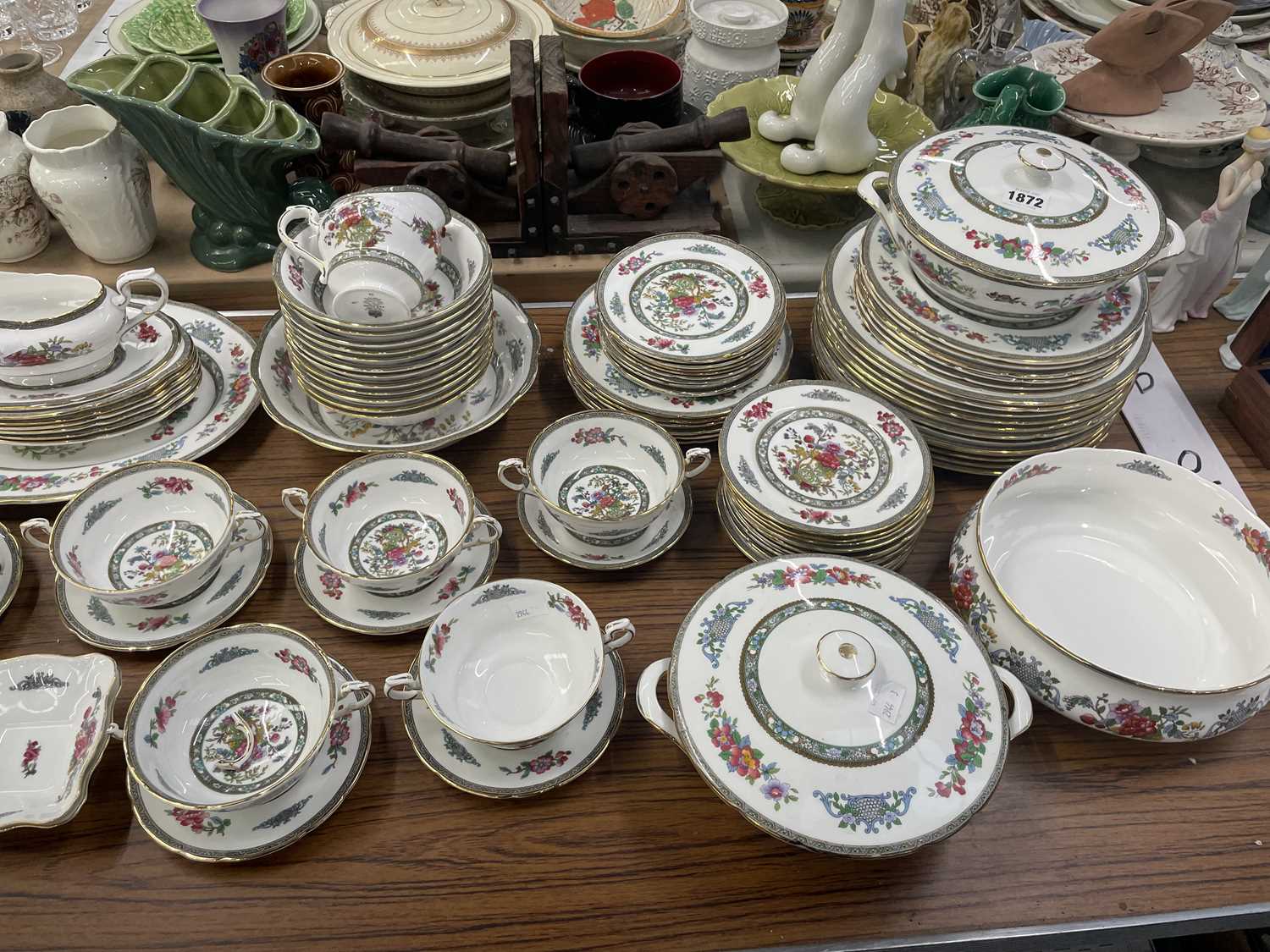 Lot 1872 - A Paragon Tree of Kashmir pattern dinner set