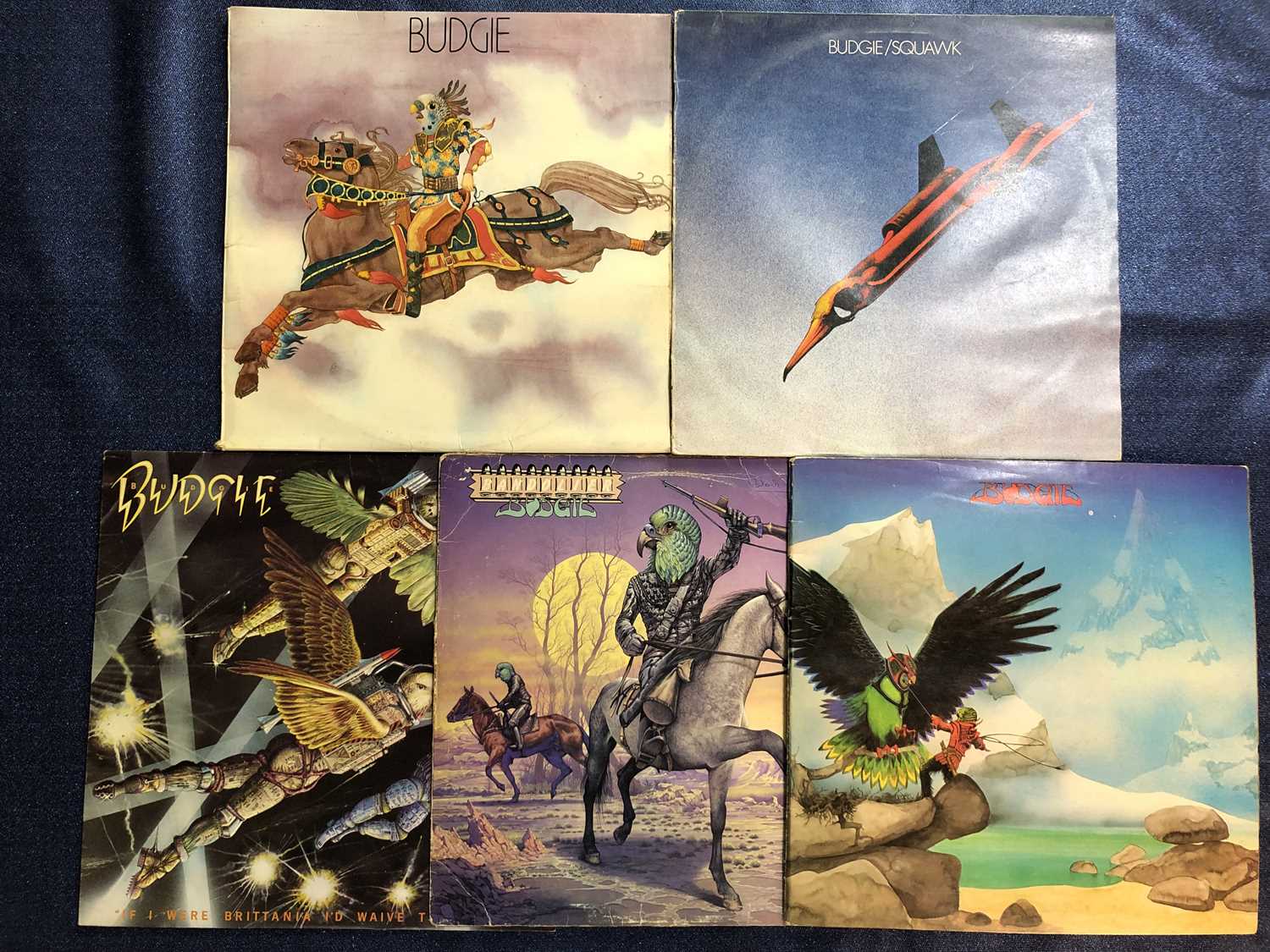 Lot 4 - Budgie – 5 LP Records: All 1st Pressings;...