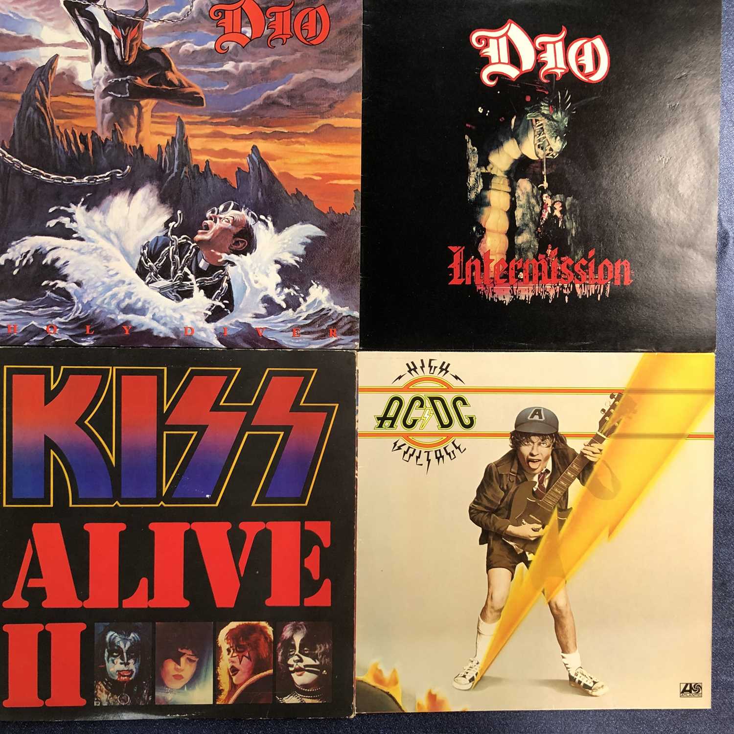 Lot 83 - Metal – Dio/Kiss/AC/DC – 10 LP Records: Dio –...