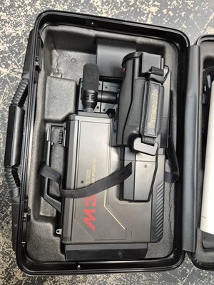 Lot 1960 - A cased Panasonic VHS movie camera, tripods, a...