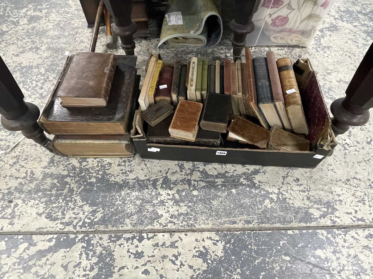 Lot 1988 - Leather bound and other books to include...