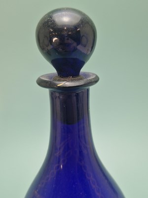 Lot 813 - A late 19th century ruby overlay glass vase...
