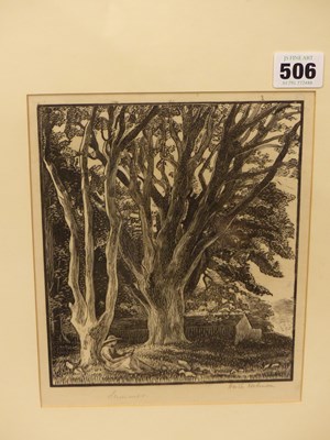 Lot 506 - Hester Holman (Fl.1925-1929) "Summer" Woodcut....