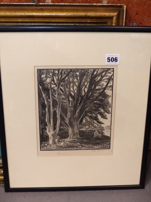 Lot 506 - Hester Holman (Fl.1925-1929) "Summer" Woodcut....