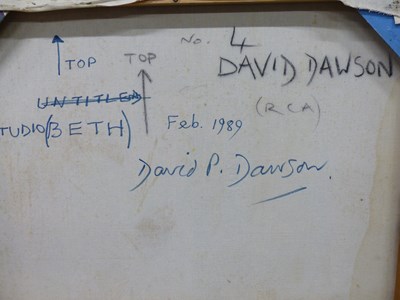 Lot 511 - David Dawson (b.1960) ARR, Studio (Beth) 1989,...