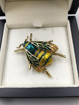 Lot 97 - A Bucherer enamelled ball watch, an insect...