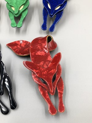 Lot 11 - Lea Stein. Five various signed Lea Stein fox...