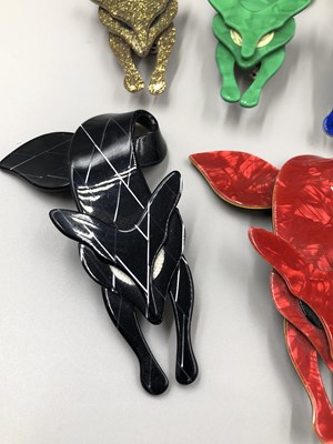 Lot 11 - Lea Stein. Five various signed Lea Stein fox...