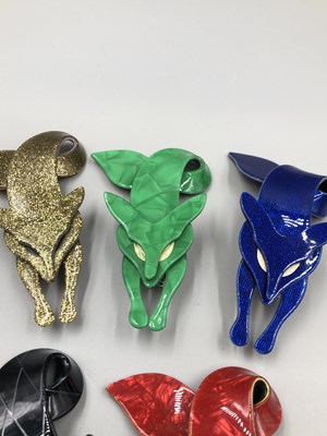 Lot 11 - Lea Stein. Five various signed Lea Stein fox...