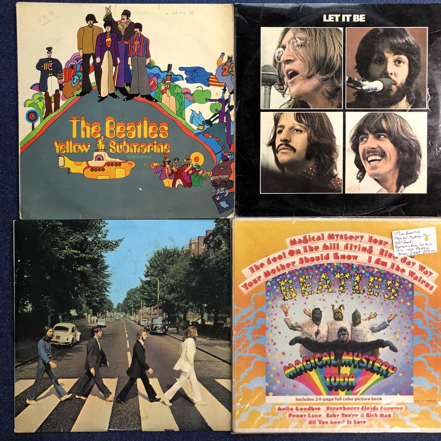 Lot 121 - The Beatles - 4 x LP Records: Yellow Submarine...